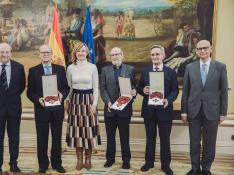 La ministra de educación Pilar Alegría entrega la Gran Cruz de la Orden Civil de Alfonso X el Sabio a Felipe Pétriz