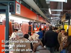 El mercado provisional abre sus puertas en Zaragoza