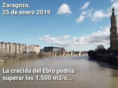 La DGA activa la alerta por la previsión de crecida ordinaria del Ebro