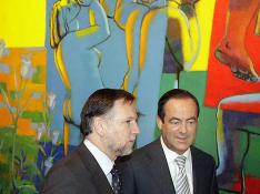 José Bono se reúne con Iglesias y con los empresarios aragoneses