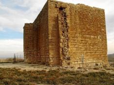 Vallado el castillo de Castejón de Monegros por riesgo de derrumbe