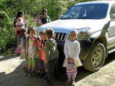 Los vecinos de Bergua piden mejoras en el acceso para el transporte escolar