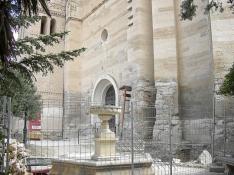 Las obras de rehabilitación eliminan las humedades de la iglesia de Leciñena