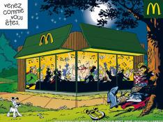 Astérix promociona una cadena de hamburguesas