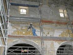 La restauración de San Victorián continúa tras concluir ya los trabajos en la iglesia