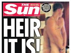 'The Sun', primer medio británico que publica las fotos de Enrique desnudo