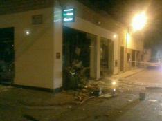 Destrozan una oficina de Bantierra en Pastriz en un robo con explosión de gas