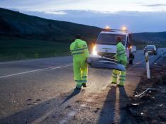 Dos fallecidos y ocho heridos graves en un accidente de tráfico en Torrelapaja