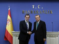 Rajoy ha presidido en Ankara la V Reunión de Alto Nivel bilateral junto al primer ministro turco, Recp Tayyip Erdogan.