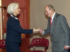 El Rey habla con Lagarde sobre la econonía española