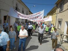 Los agricultores y regantes se manifestaron por las calles de Villarquemado