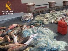 La Guardia Civil intercepta dos toneladas de pescado capturado de forma ilícita