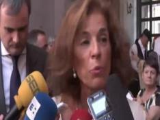 Ana Botella niega que Aznar  hiciera un "discurso paralelo" al de Rajoy en la Convención del PP
