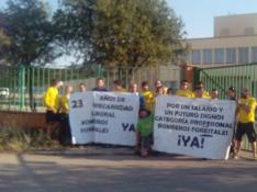 El cierre de las instalaciones de Tragsa impide el encierro de los trabajadores de la Brif de Daroca