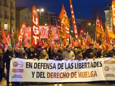 Sindicalistas de UGT y CC.OO se movilizan contra la Ley Mordaza
