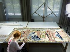 Huesca recibe este martes un tapiz del S.XVI robado por Erik el Belga hace 30 años