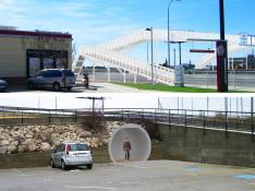 Inicialmente la propuesta para la segunda parte del proyecto contemplaba o bien otra pasarela o un túnel