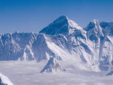 Vista del Everest tomada este sábado