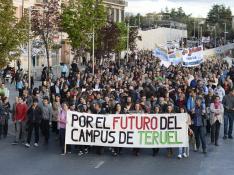 Protesta en Teruel la semana pasada