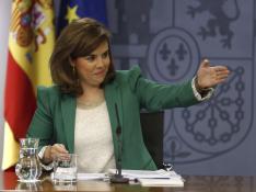 ?Santamaría recuerda que Rajoy decide los cambios y por eso &quot;sobran&quot; las opiniones