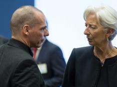 Yanis Varoufakis conversa con Christine Lagarde