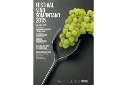 Cartel del encuentro de bloggers en el Festival Vino Somontano.