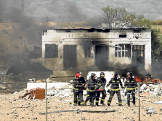 Explosión del polvorín de la Pirotecnia Zaragozana.