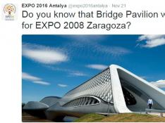 El Pabellón Puente, referente para la Expo 2016 de Antalya