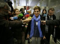 María Victoria Pinilla, a su llegada a los juzgados