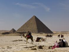 Imagen de la zona de las pirámides en Egipto.