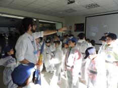 Una de las actividades que se realizan en el Planetario de Huesca.