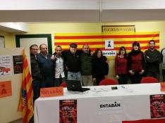 Miembros del movimiento político Entabán Huesca.