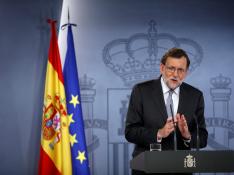 Mariano Rajoy, en rueda de prensa.
