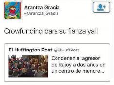 El mensaje de Twitter de la edil de Zaragoza en Común.