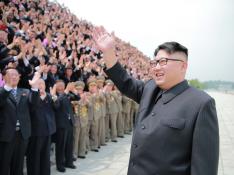 Kim Jong-un, durante un acto público.