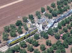 Choque entre dos trenes en la región italiana de Apulia.
