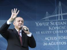 Recep Tayyip Erdogan inaugura ek tercer puente sobre el Bósforo