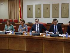 Rajoy obvia la Diada y el 'caso Soria' en la reunión del Grupo Popular