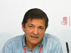 Javier Fernández, durante el Comité Federal