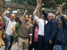 Alberto Garzón apoya la concentración 'Rodea el Congreso' en Madrid