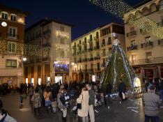 Imagen de archivo de la decoración de Navidad en Teruel.