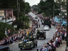 Los turistas, conmovidos con la despedida a Fidel