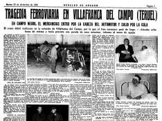 50 aniversario de la tragedia en Villafranca del Campo