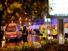 La noche del atentado en una discoteca de Estambul.