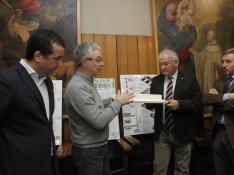Representantes de la Universidad de Zaragoza y el Gobierno de Aragón presentan el anteproyecto.