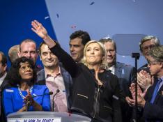 Marine Le Pen en el arranque de la campaña electoral