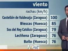 Nombres aragoneses equivocados en El Tiempo de TVE.