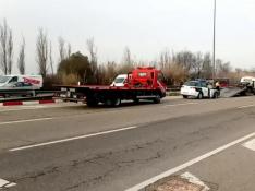 Accidente en la carretera Logroño
