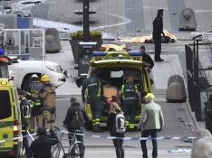 Los miembros del servicio de emergencia sueco se han desplazado al lugar del atropello.