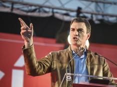 El exsecretario general del PSOE y candidato a la reelección, Pedro Sánchez.
